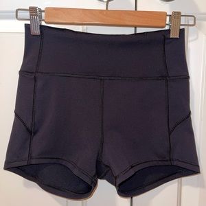 lululemon Black Movement Shorts 4”